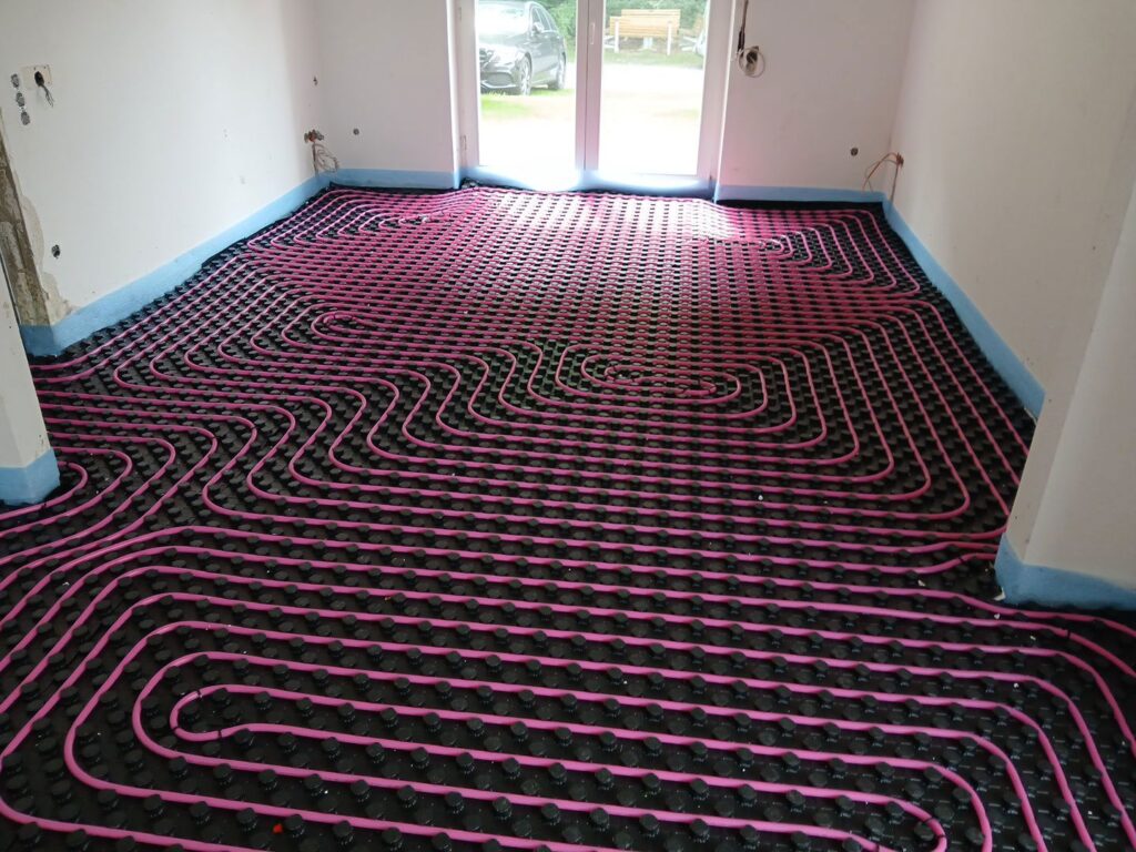 Noppenisolatie - noppenplaat, vloerverwarming