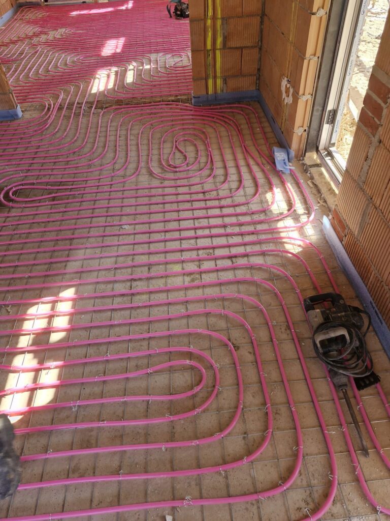 Vloerverwarming op netten - Wilhelminastraat in Winterswijk