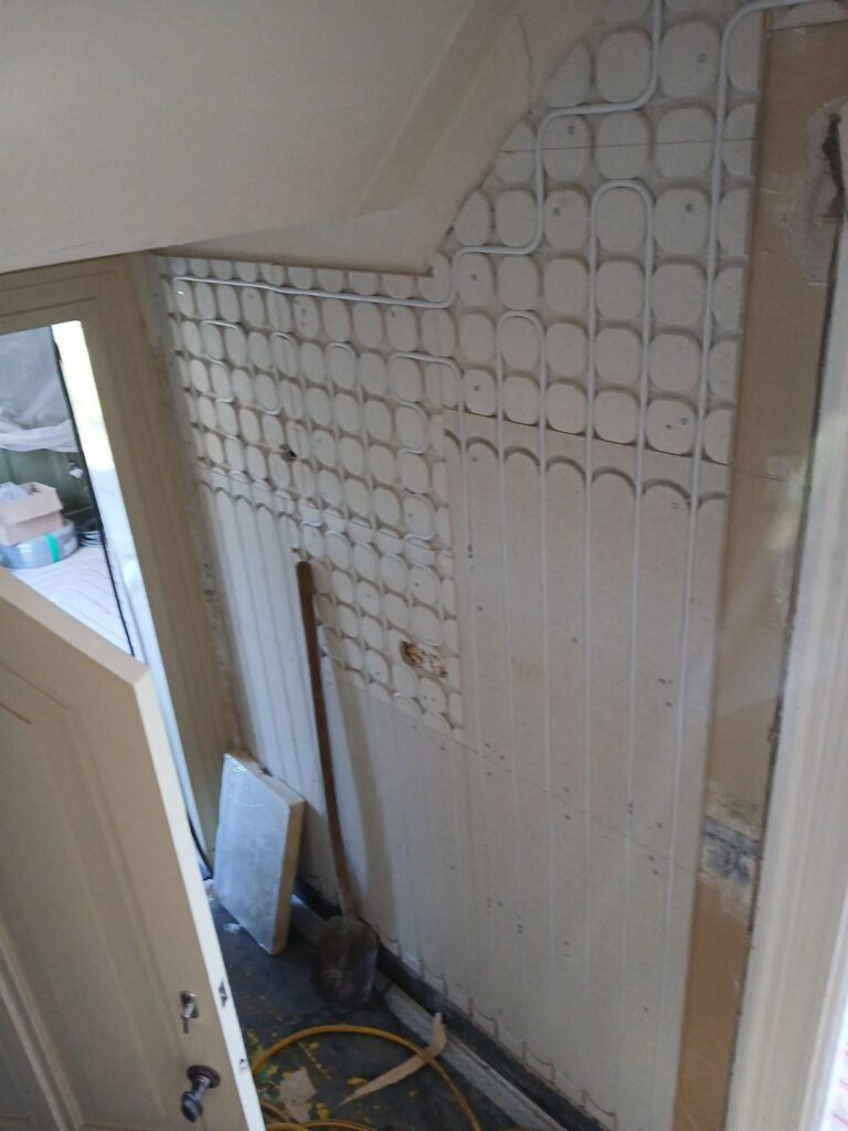 Wandverwarming rihocell droogbouw - Wilhelminastraat in Winterswijk