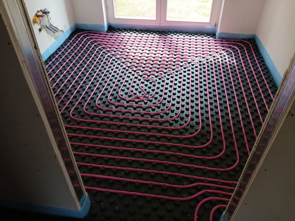 Noppenisolatie - noppenplaat, vloerverwarming