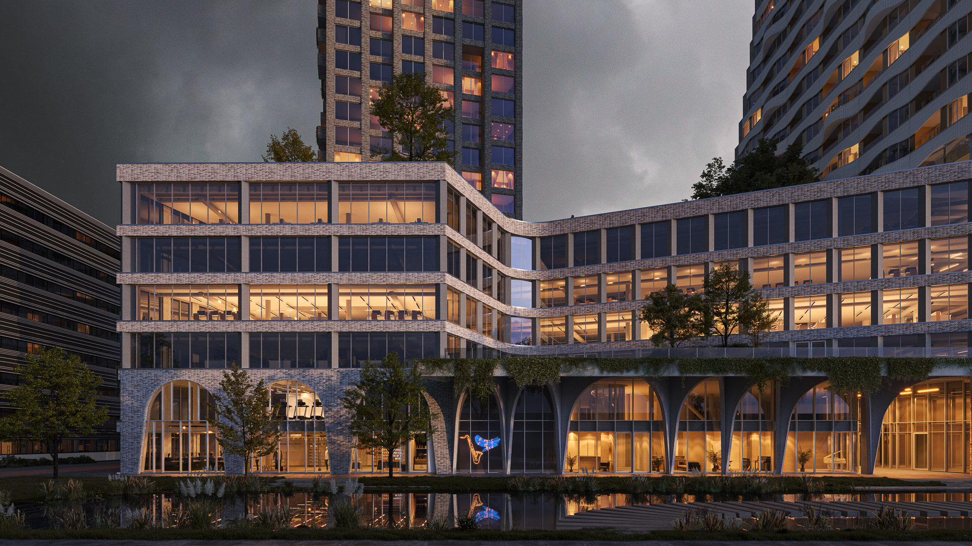 The ensamble Amsterdam toren vloerverwarming