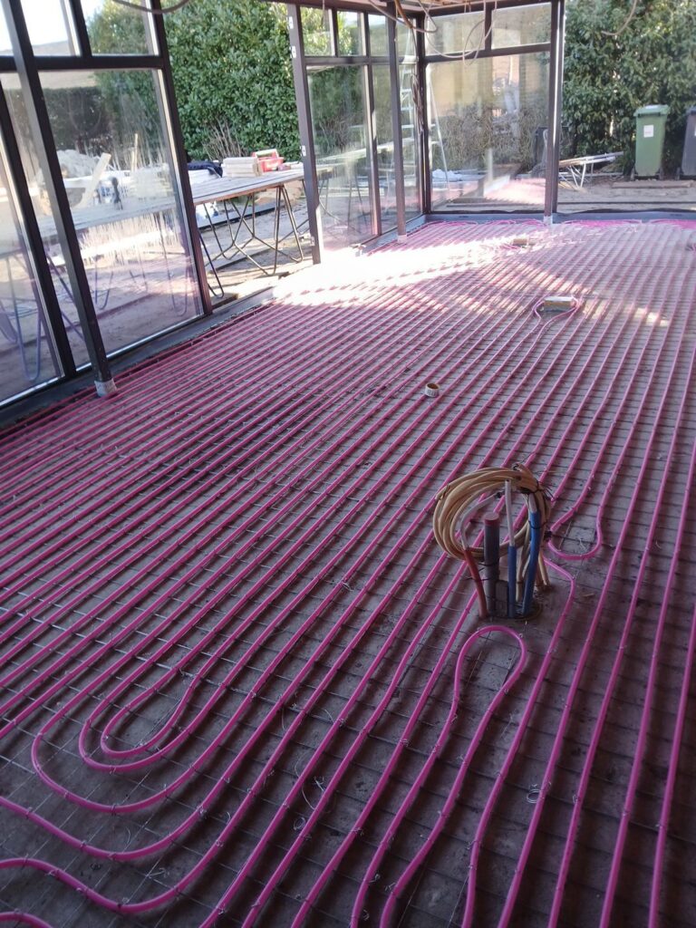 vloerverwarming in woning