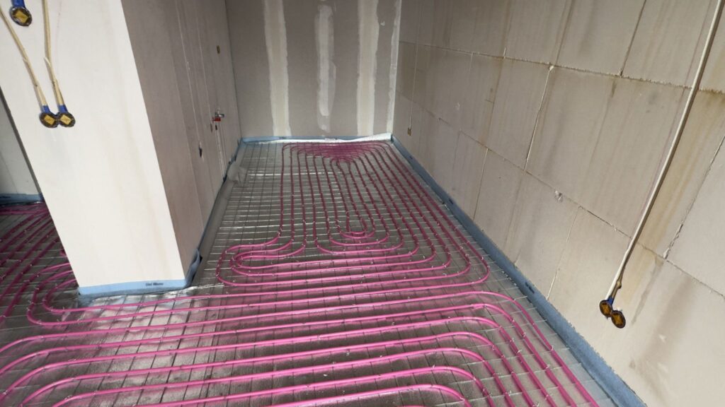 RIHO PE-RT Vloerverwarming op alufoam en netten